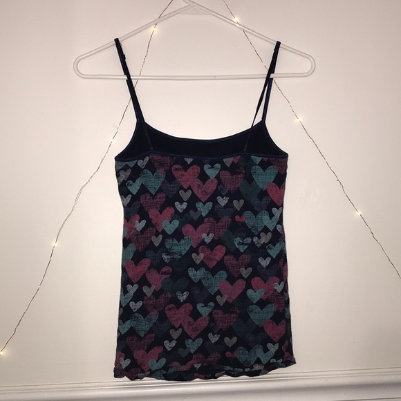 multi colored heart stretch camisole - Picture 4 of 5